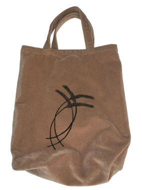 Women's Unbranded Velvet Tote Bag One Size Brown Black